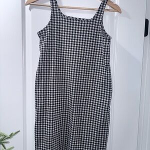 Old Navy Black and White Houndstooth Dress